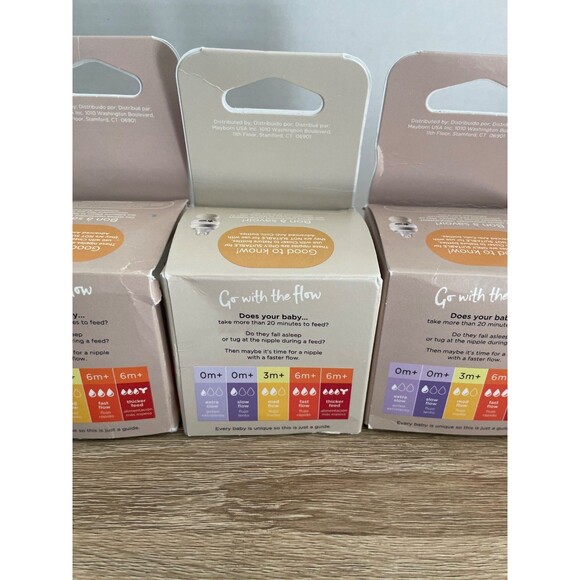 Three Pack of Tommee Tippee Closer to Nature Baby Bottle Nipples 3m+ & 0m+ - Picture 7 of 12
